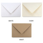 C5 white, ivory, kraft envelope choice