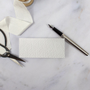 Soft White Hammered Blank Flat Place Card