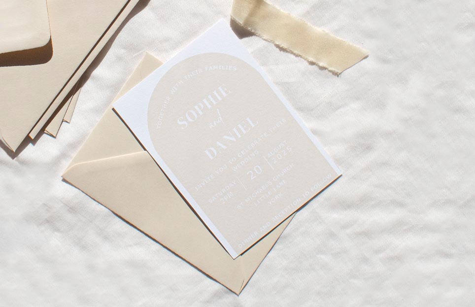 Wedding invitation | cotton paper