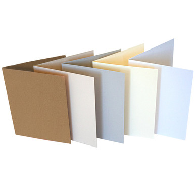 Blank Cards With Envelopes, Square, A6, Card Making Kit, White and Recycled  Kraft Cards, Pack of 10 