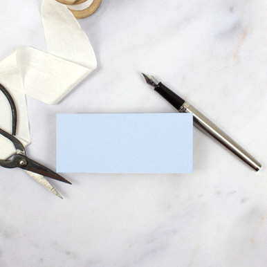Pale Blue Flat Place Cards | The Paperbox