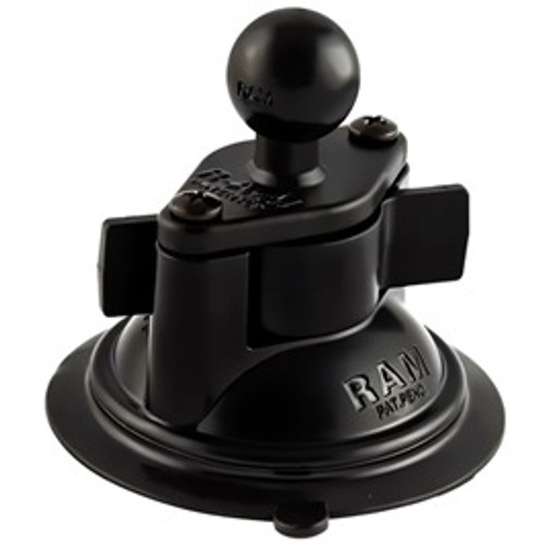 Ram Mount Suction Cup Twist Lock Base 3.3 Inch w/ 1 Inch Ball - Universal