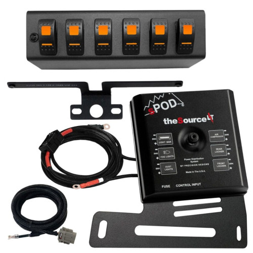 The Source LT modular switch kit with amber light for the Jeep JK 2007-2008
