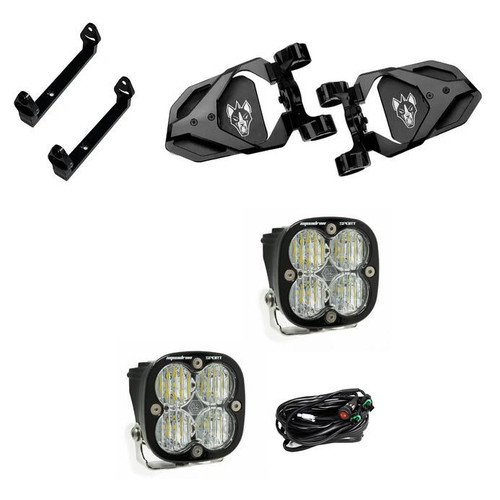 Cuero Race Mirrors/Squadron Sport Light Kit - Chupacabra Offroad x Baja Designs Collab