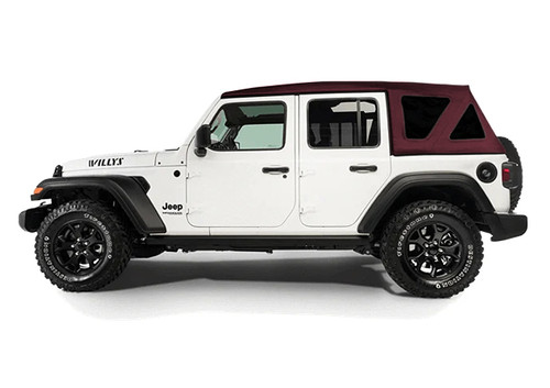 eTop Jeep 2018-26 Wrangler JL; 4-Door; 4XE (Squareback; Merlot)