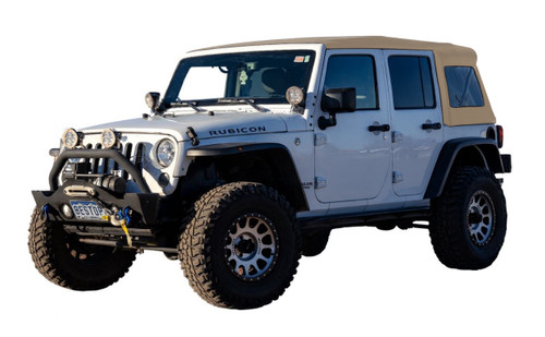 eTop Jeep 2007-2018 Wrangler JK; 4-Door (Squareback; Champagne)