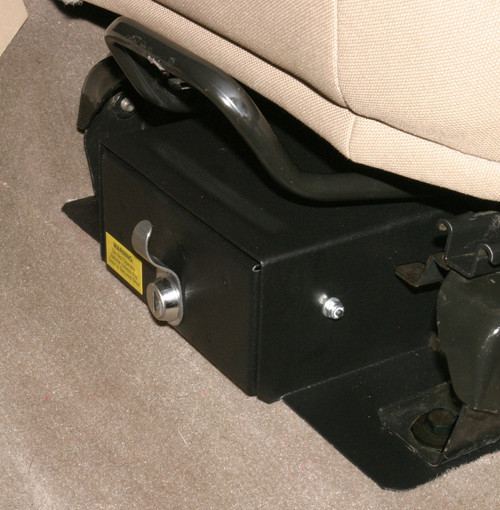 Drawer | Underseat | Standard Key | Jeep Wrangler TJ Flip Seat | 1997-2002 - 1997-02 Wrangler TJ; w/ Flip Seat