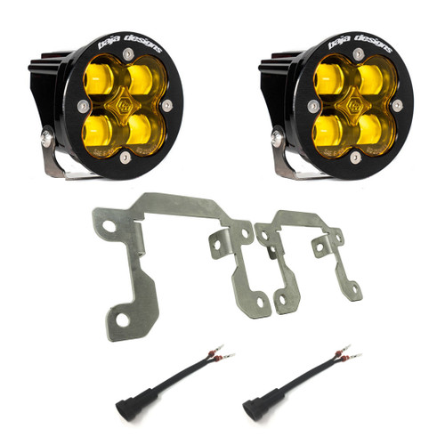 Product photo of Squadron-R SAE Amber LED Fog Light kit for the Ford 2019-On Ranger; 2021-On Bronco NOTE: w/ OEM Plastic Bumper/Capable Bumper