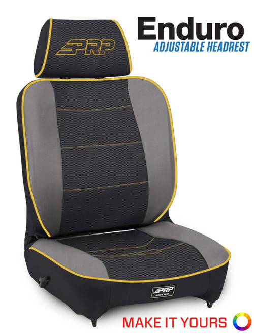 Enduro Low Back Reclining Seat w/Adjustable Headrest (Custom) - Universal