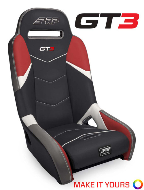 GT3 Suspension Seat (Custom) - Polaris General, RS1, RZR S 900, 1000, Turbo/S; Can-Am Commander, Maverick Sport/Trail, X3; Honda Talon