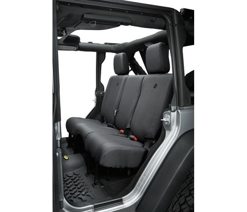 Rear Seat Covers - Jeep 2007, 2013-18 Wrangler JK; 4-Door; NOTE: Fits factory seats
