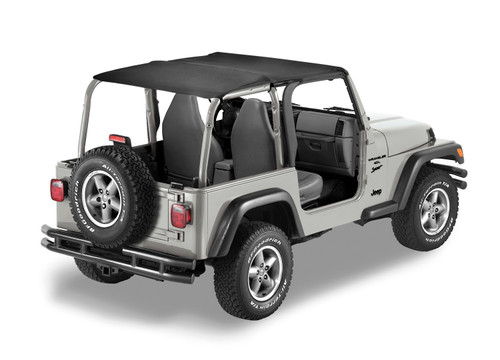 Header Extended Safari Style Bikini Top - Jeep 2003-06 Wrangler TJ; Exc. Unlimited