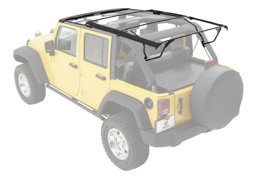 OE Style Replacement Bow & Frame Hardware Kit - Jeep 2007-18 Wrangler JK; 4-Door; NOTE: For 2010-18 Supertop or factory "cable" top