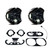 DOT LP6 LED Dual Headlight Kit - 1998-2013 Pre Rushmore Style Harley Davidson Road Glide