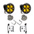 Chevy/GMC Squadron SAE Fog Pocket Light Kit - Chevy/GMC 2015-19 Colorado/Canyon / Silverado/Sierra 2500/3500HD