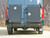 Blue Mercedes Sprinter van with Aluminess Slimline Rear Bumper and dual box swing arms.
