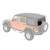 Service Part - Rear Window - JK 4-Door Supertop Ultra - Black Twill