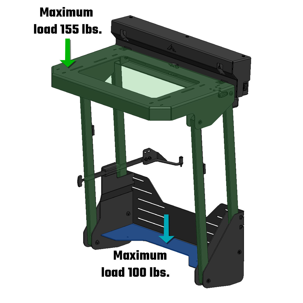 PowerLift Bike Rack - Transit 2015+ | Aluminess