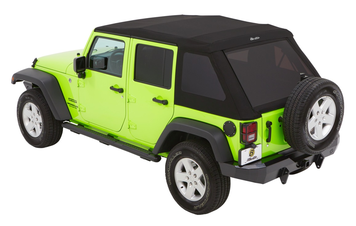Trektop Glide - Jeep '07-18 Wrangler JK 4-Door (Black Diamond