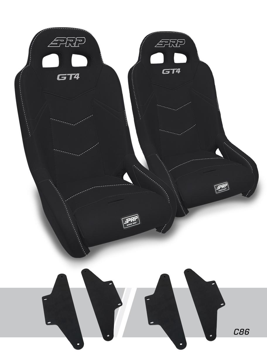 GT4 Suspension Seats Kit for Can-Am Maverick X3 (Pair) | PRP Seats