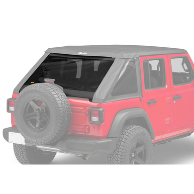 Service Part - Rear Window Window - JL 4-Door Trektop Slantback - Black Twill Service Part - Rear Window Window - JL 4-Door Trektop Slantback - Black Twill