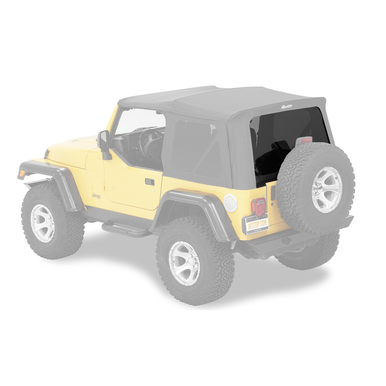 Service Part - Rear Window - TJ Supertop Squareback - Black Diamond Service Part - Wrangler TJ Supertop (5472035) Black Diamond, Center Window Tinted  '97-'06