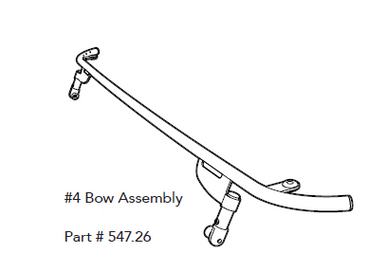 Service Part - #4 Bow - JK Trektop Glide 4-door Service Part - #4 Bow - JK Trektop Glide 4-door