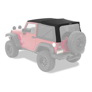 Service Part - Top Deck - JK 2-Door Supertop Squareback - Black