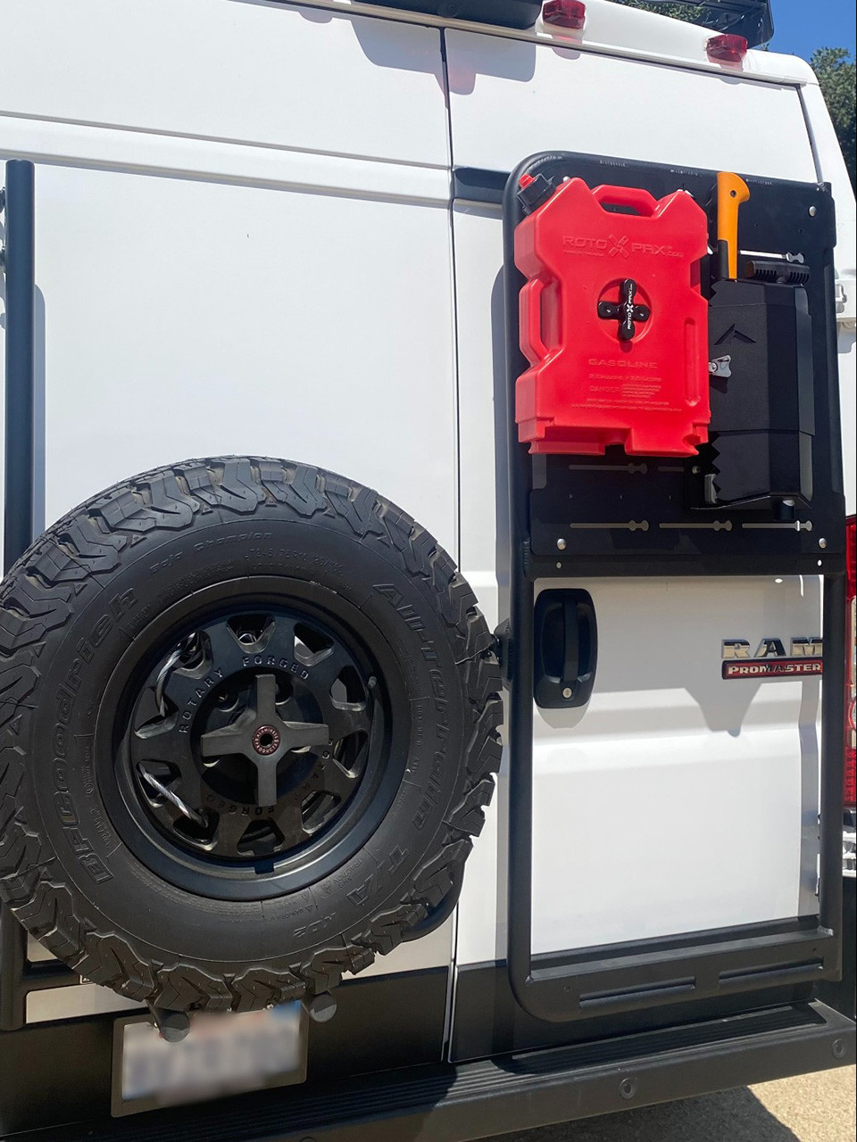 Rear Door Box & Bike Rack Carrier for Promaster Aluminess