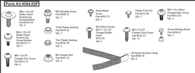 Service Part - Small Parts Kit - JL Supertop Ultra Service Part - Small Parts Kit - JL Supertop Ultra