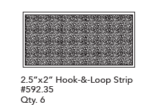 Service Part - Hook and Loop Strips - JL Trektop Slantback Service Part - Hook and Loop Strips - JL Trektop Slantback