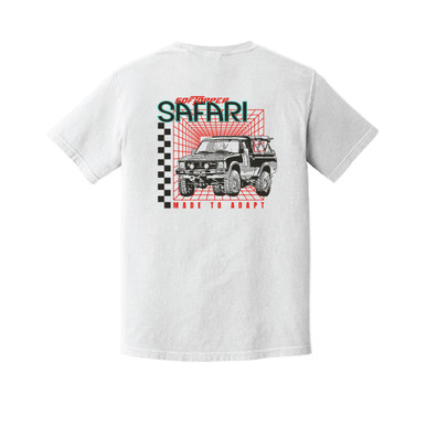 Safari White Short Sleeve T-Shirt Universal