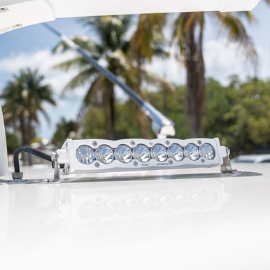 S8 White Straight LED Light Bar Universal