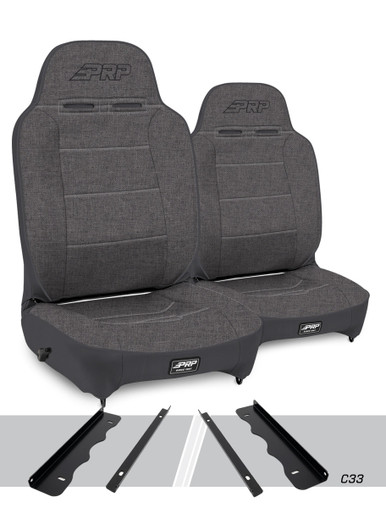 Enduro High Back Reclining Suspension Seats Kit for 95-01 Jeep