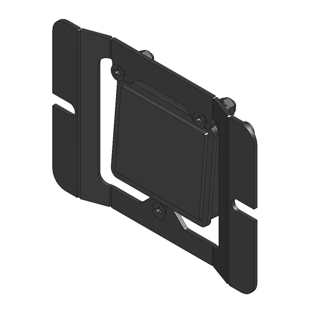 Close-up picture of Aluminess Front Sensor Bracket for 2025+ Sprinter vans.
