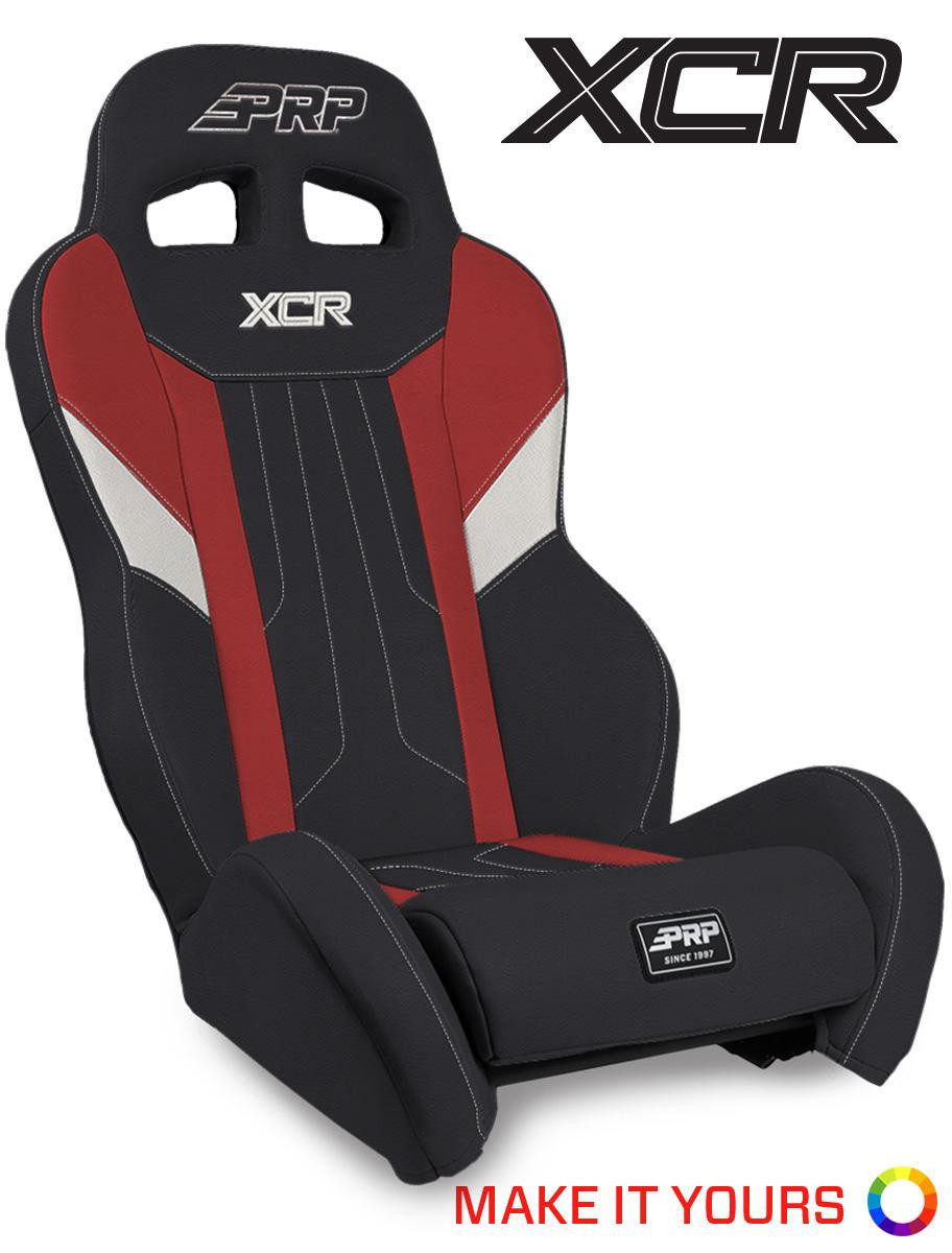 XCR Suspension Seat (Pair with Mounts) (Custom) for Kawasaki (Rear
