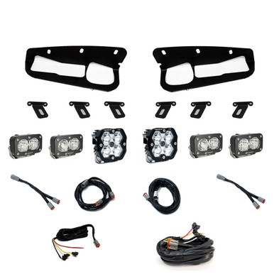 Squadron 2.0 Pro/Dual S2 Sport Fog Pocket Light Kit  Ford 2021-26 Bronco, 2022-24 Bronco Raptor, Note: w/ Steel Bumper