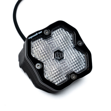 Squadron 2.0 Sport Black Angled Flush Mount LED Auxiliary Light Pod Universal