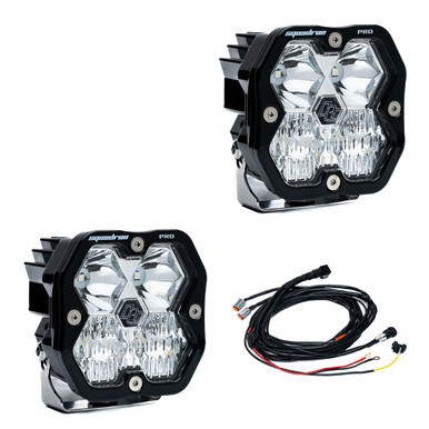 LEDフォグランプ 7インチ 2個セット LED Squadron Light Baja Designs Pro Pod - Pair 2.0 Auxiliary Black