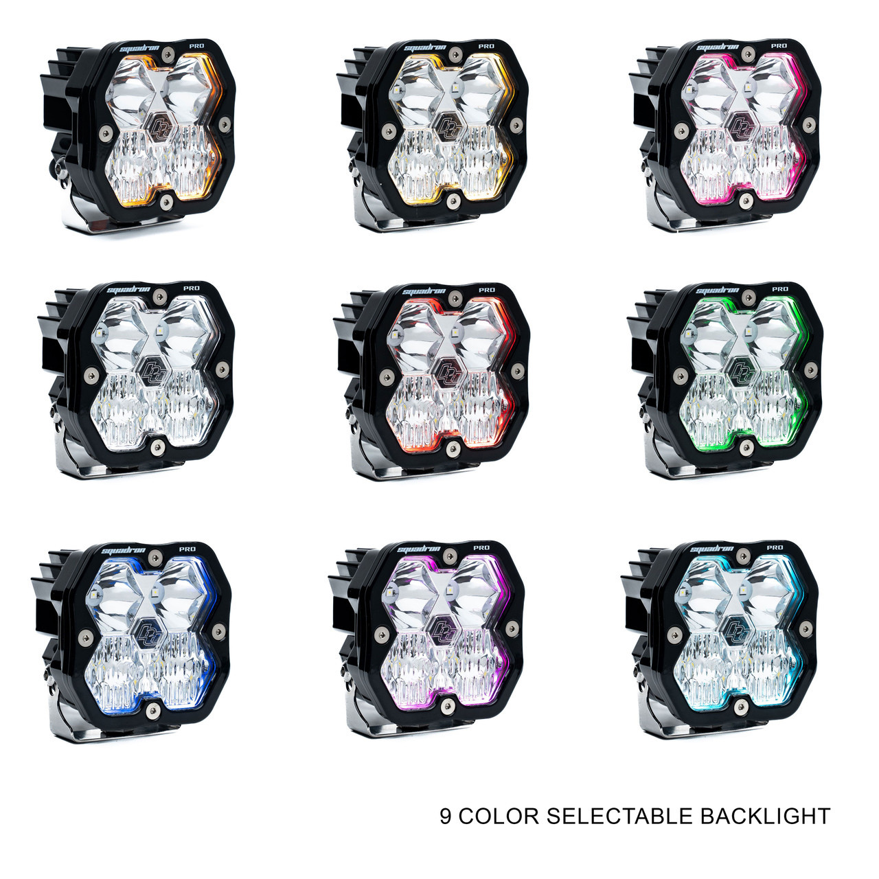 Baja Designs Squadron 2.0 Pro Color Selectable Backlight Green