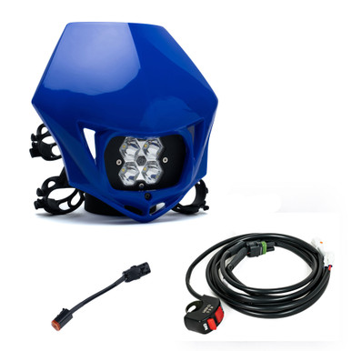 Squadron 2.0 Sport (D/C) Universal Headlight w/Shell / Wiring Harness Package - Suzuki RMZ250 (2010-16)/RMZ450 (2008-2016) Suzuki RMZ250 (2010-16)/RMZ450 (2008-2016)
