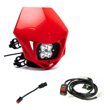 Squadron 2.0 Sport (D/C) Universal Headlight w/Shell / Wiring Harness Package Honda CRF250R/450R 2013-2016