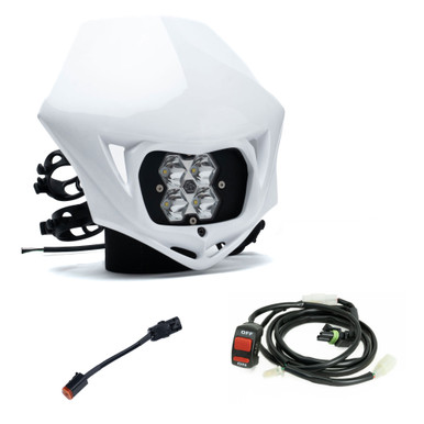 Squadron 2.0 Sport (D/C) Universal Headlight w/Shell / Wiring Harness Package Honda CRF250R/450R 2013-2016