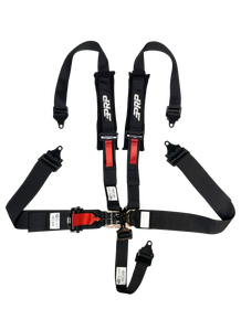5.2 Harness Latch & Link with 2" Shoulders, 3" Lap Belts and Removeable Pads (SFI 16.1), Black
