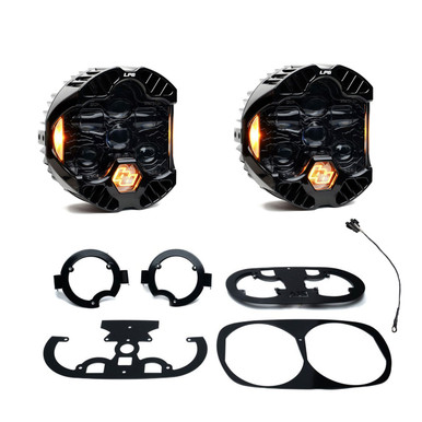 DOT LP6 LED Dual Headlight Kit 1998-2013 Pre Rushmore Style Harley Davidson Road Glide