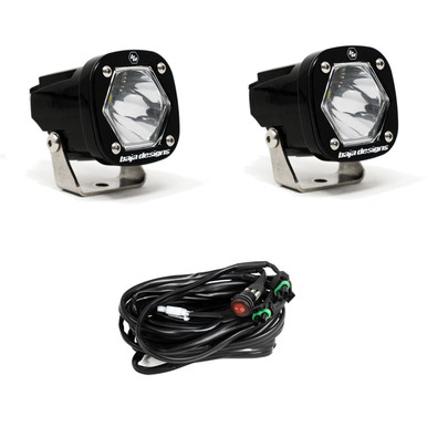 S1 Black LED Auxiliary Light Pod Pair Universal