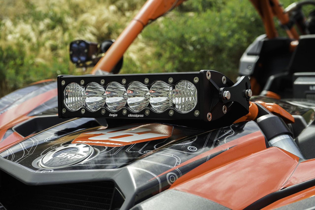 Baja Designs Can-Am Maverick R Amber 10in OnX6+ Shock Tower Kit main image 1