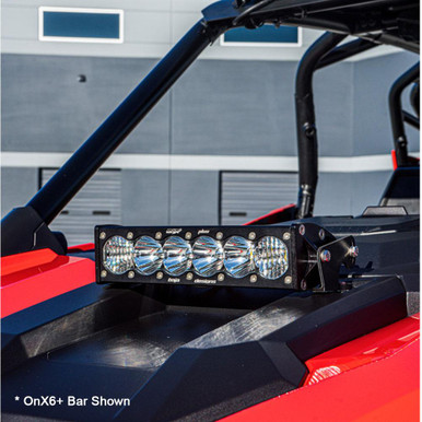 Polaris S8 10 Inch Hood Mount Light Bar Kit Polaris 2020-25 RZR Pro XP, 2024 RZR Turbo R