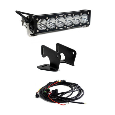 Polaris OnX6+ 10 Inch Hood Mount Light Bar Kit Polaris 2020-25 RZR Pro XP, 2022-2024 RZR Turbo R