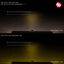 S2 Pro Black LED Auxiliary Light Pod Pair - Universal - Baja